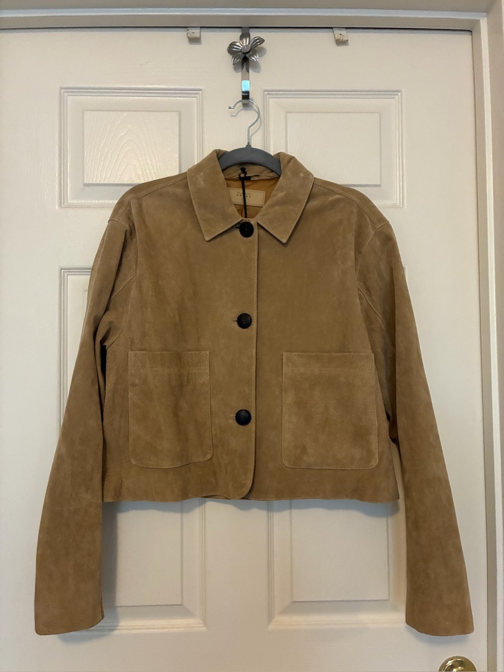 NWT BLANKNYC Anthropologie Cropped Genuine Suede Jacket Large